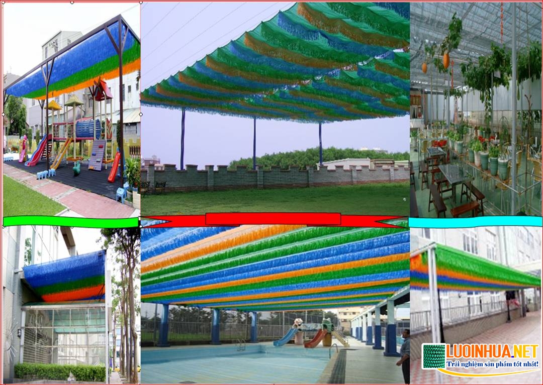 lưới che nắng đa sắc