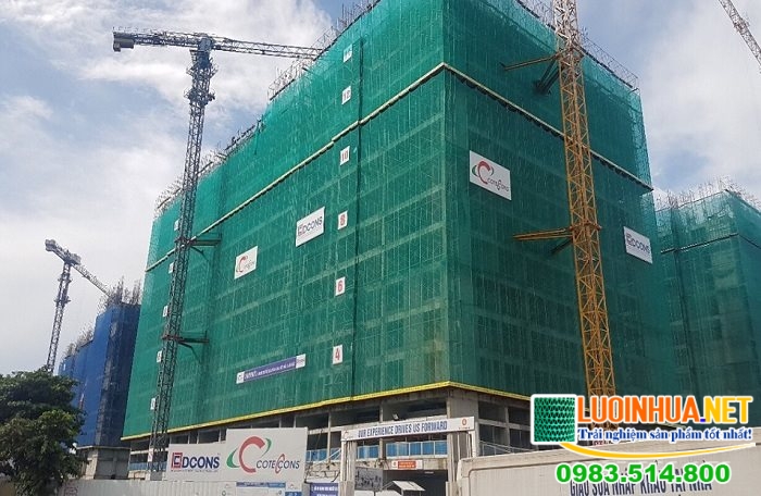 Chất liệu tạo nên lưới bao che công trình