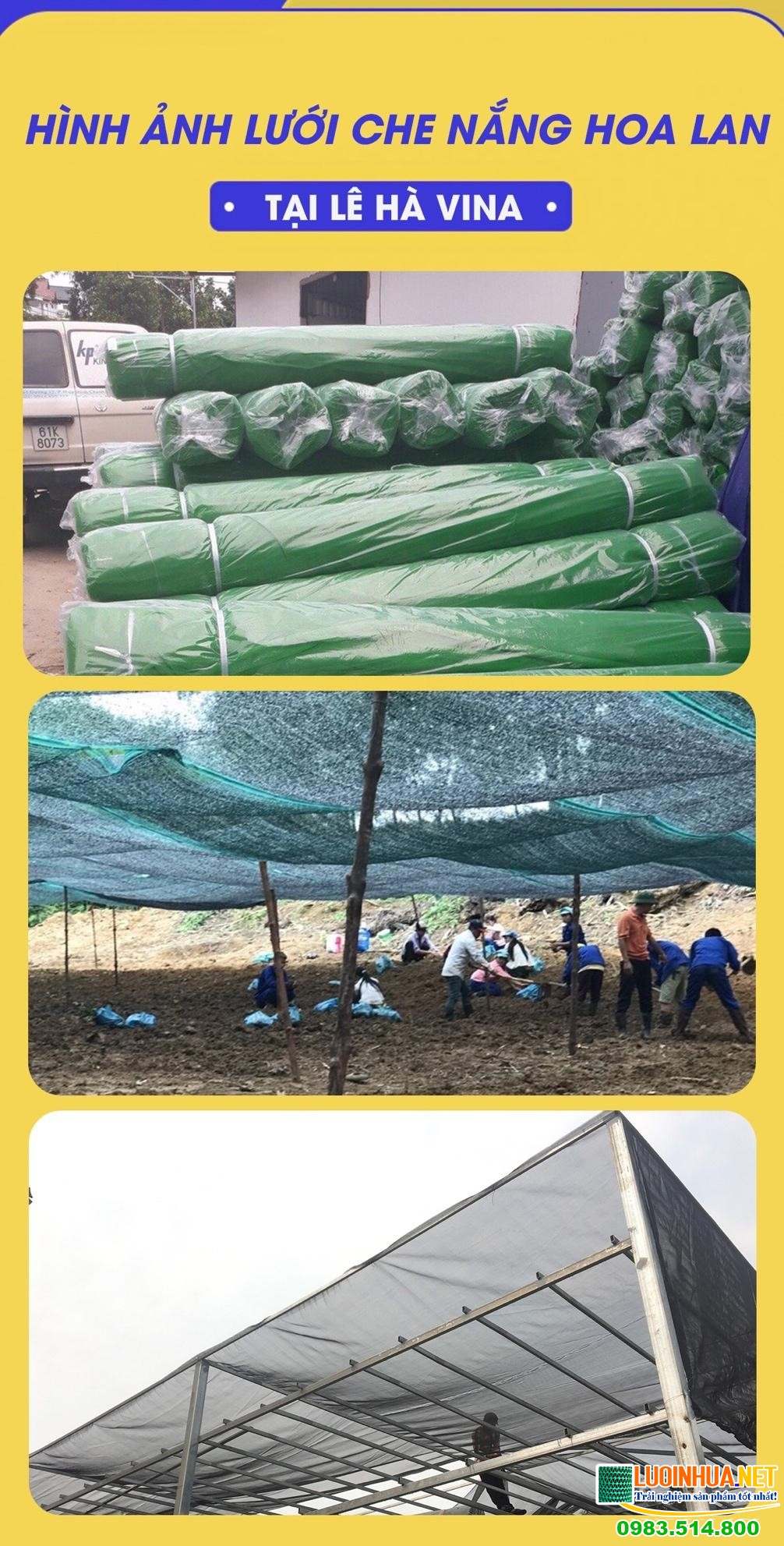 Lưới che nắng hoa lan