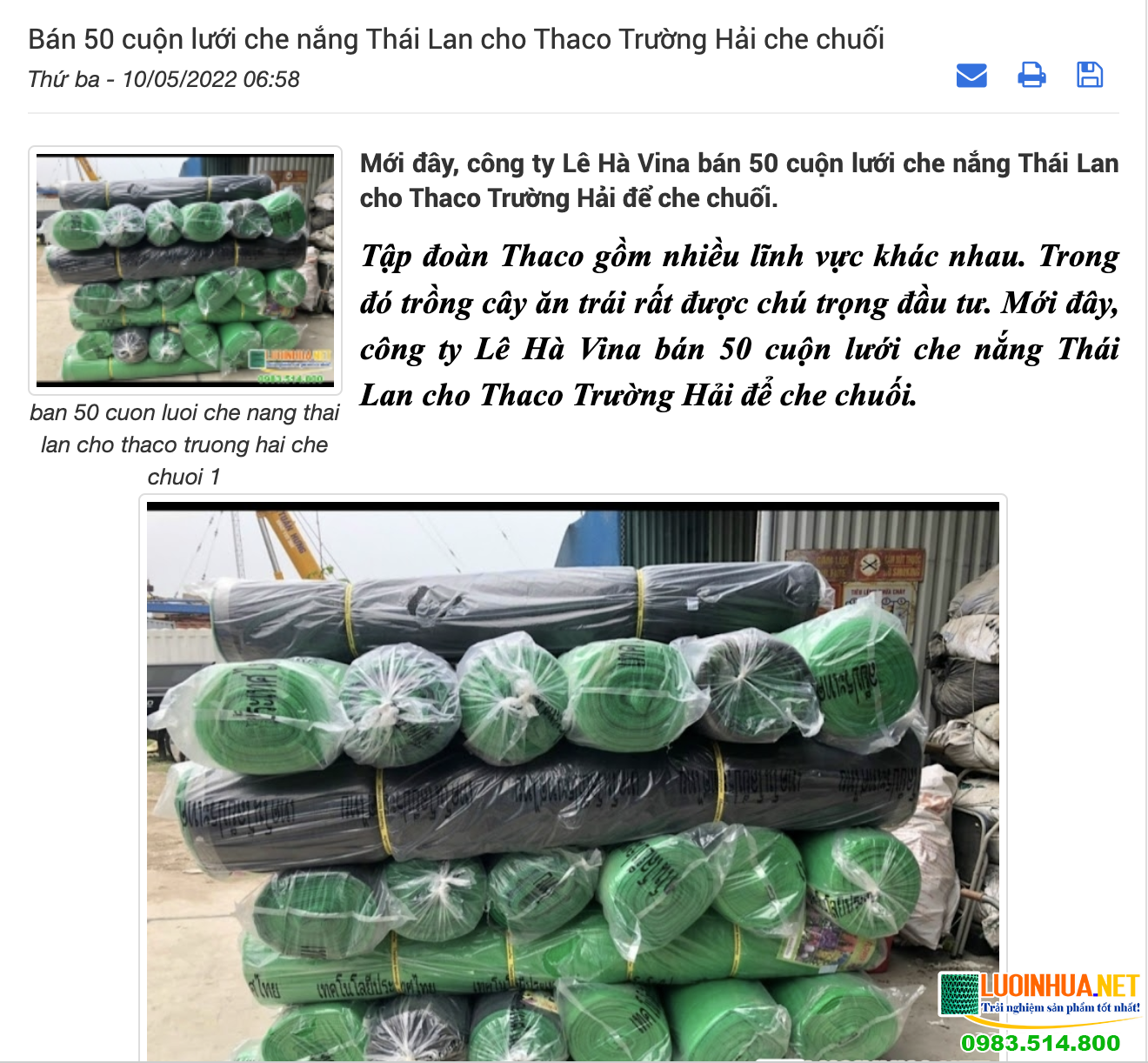 Lưới che nắng cho lan