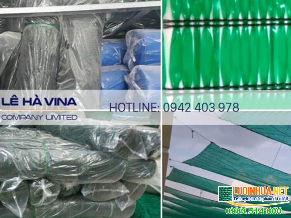 Lưới che nắng hoa lan màu xanh
