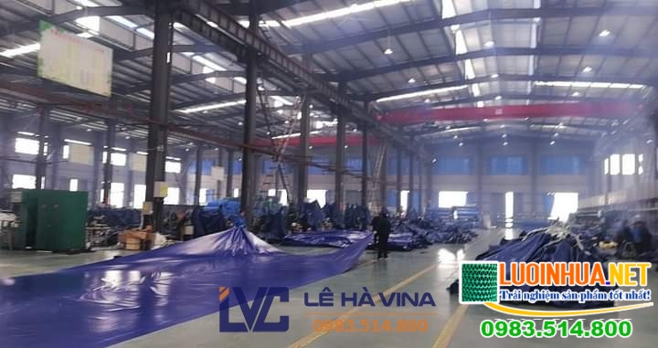 Bạt nhựa PE làm hồ cá