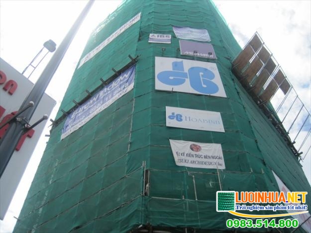 Lưới chắn bụi công trình đảm bảo mỹ quan cho đô thị